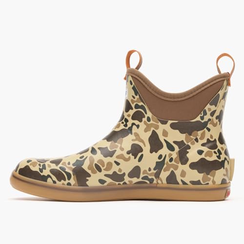 Xtratuf Men's 6 Inch Ankle Deck Boot, Duck Camo/Tan, Size 8