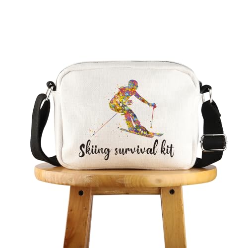 Sac à bandoulière de ski et pochette de rangement pour sport d'hiver