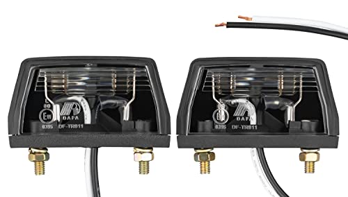 Luci Targa Per Semirimorchio Luci Targa Per Rimorchio - Omologate StVO, Set Da 2 Con Lampadine E Cavi Auto Con Rimorchio - Foto 5