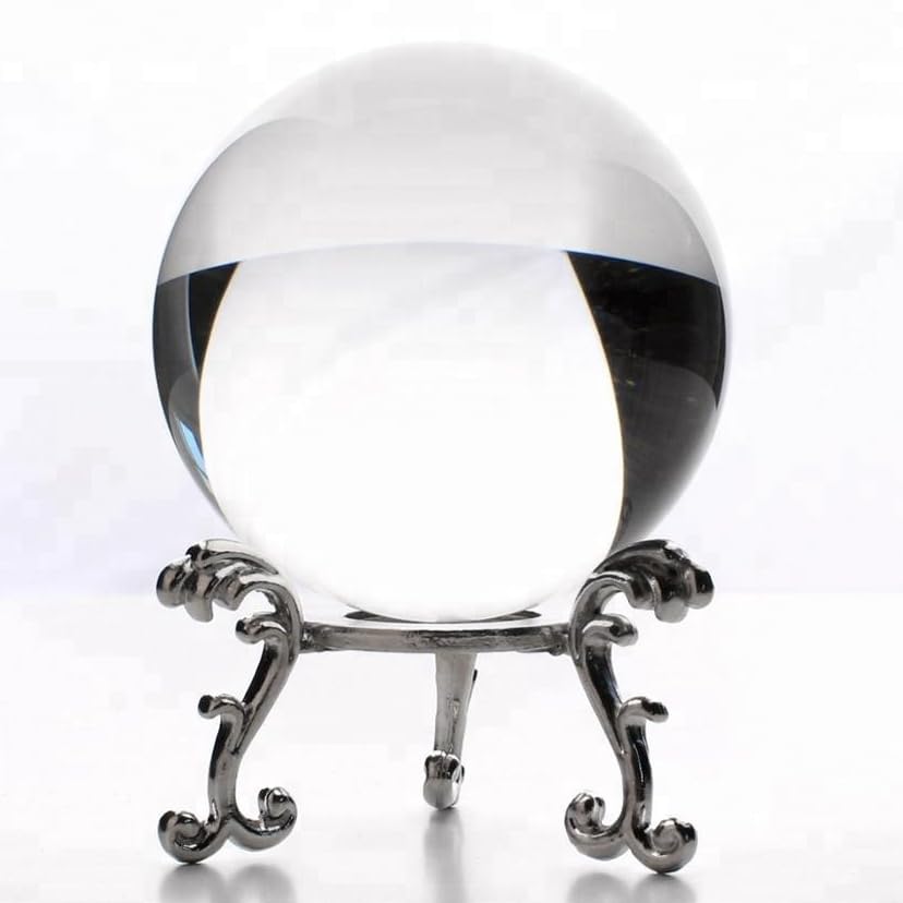 2-Piece 3D Laser Engraved Galaxy Crystal Balls with Silver Stand, and Clear Glass Sphere Paper Weights, Universe Nebula Decor for Home, Gift for Astronomy Lovers, Men, Women