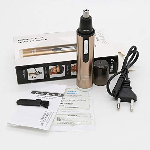 Fairylove Rechargeable Tondeuse Nez Oreilles Homme Rasoir Electrique Ciseaux pour Moustache et Barbe Tondeuses Faciales Ciseaux pour Nez et Oreilles