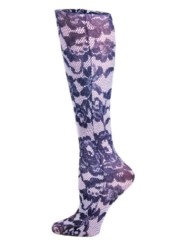 Image of Celeste Stein Therapeutic Graduated Women Compression Socks, Diabetic Socks For Womens, 8-15 mmHg For Regular Calf