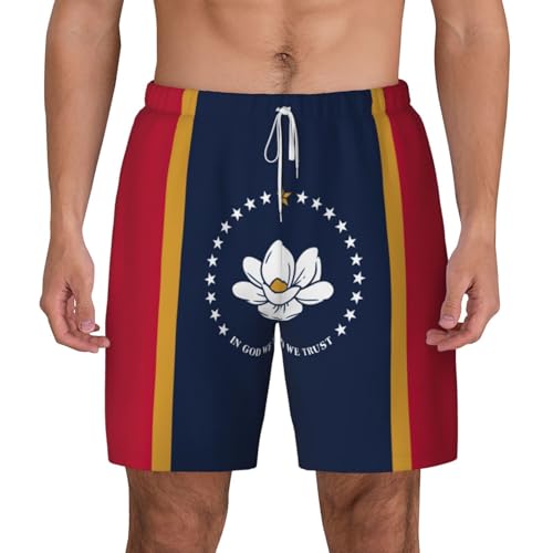 Short de bain homme séchage rapide anti-irritation motif Mississippi