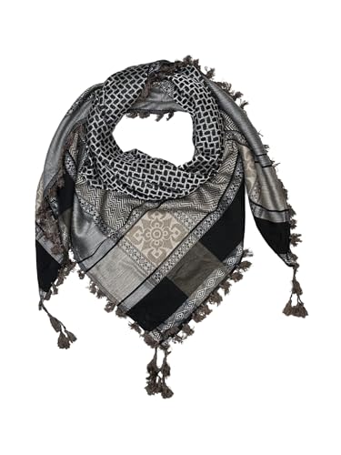 Image of Merewill Cotton Shemagh Tactical Desert Wrap Keffiyeh Head Neck Arab Scarf For Men 49 inchx49 inch