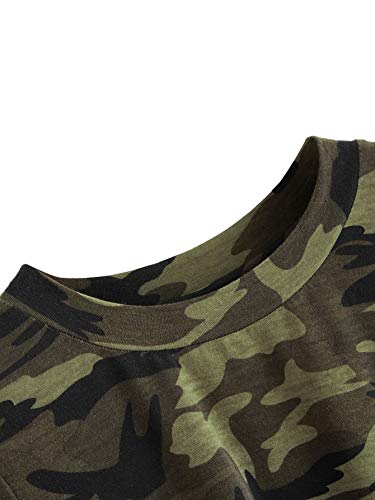 SweatyRocks Women's Short Sleeve Tie Dye Tie Hem Summer Crop T-Shirt Tops Blouse4