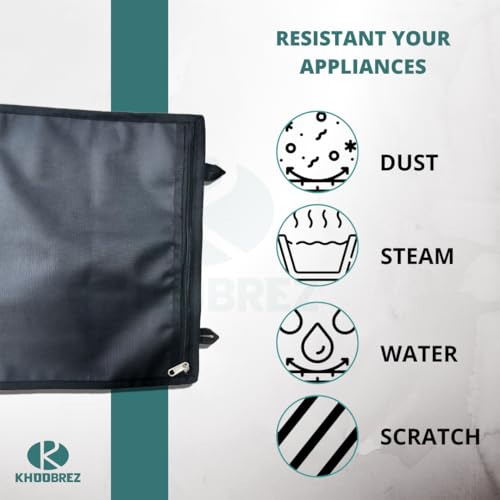 Image of KHOOBREZ Digital Weight Machine Cloth Cover Dust and Waterproof Washable for Major Brand A Weighing Scale D-WM(Black)