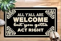 【Premium Materials Dual-layered Design】:Crafted with top-quality linen on the front for quick-drying and a durable TPR non-slip rubber on the back, ensuring a stable and secure grip on any floor surface. 【Elegant Patterns for a Stylish Touch】:Our doo...