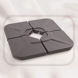 wikiwiki 230 Lbs Offset Hanging Umbrella Weighted Base Cantilever Patio Umbrella Water & Sand Filled Weights Plate Set, for H Series Umbrella & S Series Umbrella ONLY