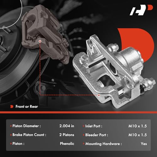 A-Premium Front or Rear Brake Caliper Compatible with GMC Savana 1500 2500, Sierra 1500 2500 & Chevrolet Silverado 1500 2500 3500, Tahoe & Cadillac Escalade, Escalade EXT & Hummer H2 by A-Premium - Image 2