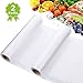 Produktbild JoGoi Vakuumrollen 2 Rollen 28x500cm Mit Kommerzielle Geprägte Taschen für Nahrungsmittelretter und Sous Vide Kochen, FDA-Zustimmung und BPA frei