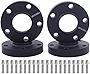 DCVAMOUS 4PC Black 5x112 Hubcentric Wheel Spacers 20mm with 14x1.5 Bolts (45mm Shank Sphere Seat Type) 66.6 Bore Compatible with Benz Au-di 5 Lug for W210 W212 C230 C240 C320 A4 S4 A5 S5 A6 S6 A7 A8