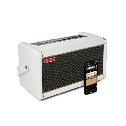 Positive Grid Spark 2: Amplificador de práctica para Guitarra de 50 W y Altavoz Bluetooth con Looper más App Inteligente para Guitarra eléctrica, acústica y bajo con Funciones IA. Color Perla.