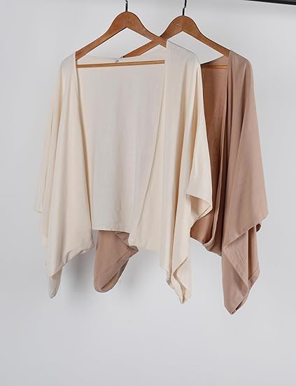 Women's Linen Cardigan 3/4 Sleeve Open Front Loose Cover Ups Lightweight Shrug2