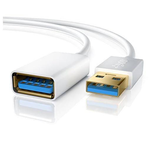 CSL-Computer Primewire - 2m USB 3.0 Cable alargador - Cable alargador USB Alargamiento USB- Hembra USB 3.0 A a Macho USB 3.0 A Enchufe A Casquillo A - hasta 5 Gbit s - Apantallado Doble - Blanco