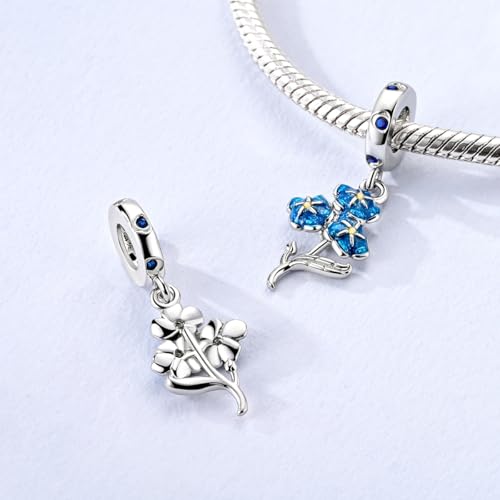 Image of 925 Sterling Silver Charms,Hypoallergenic Beads,Compatible with Pandora Bracelets and Necklaces,Women Holiday Gift Pendants