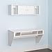 PREPAC Wall Mounted Designer Floating Desk in White