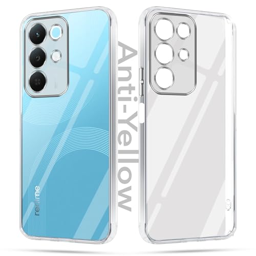 Image of Jkobi Lifetime Anti-Yellow Clear Back Cover Case for Realme 15X (Sleek Hard Crystal | Shockproof and Camera Protection)