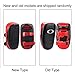 Muay Thai Boxing Kicking Curve Pad Hand Feet Target Punching Training (Black Red)