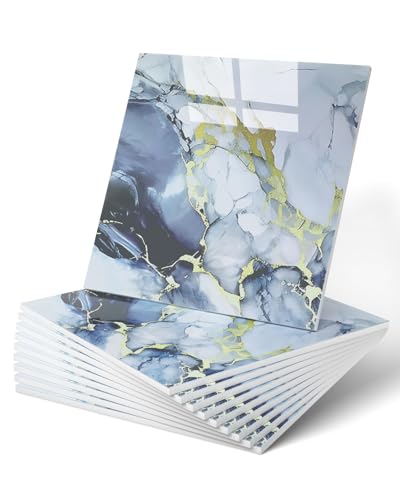 WADILE 20pcs Waterproof Peel and Stick Marble