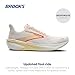Brooks Women’s Hyperion 2 Neutral Running Shoe - White/Peach/Coral - 9.5 Medium
