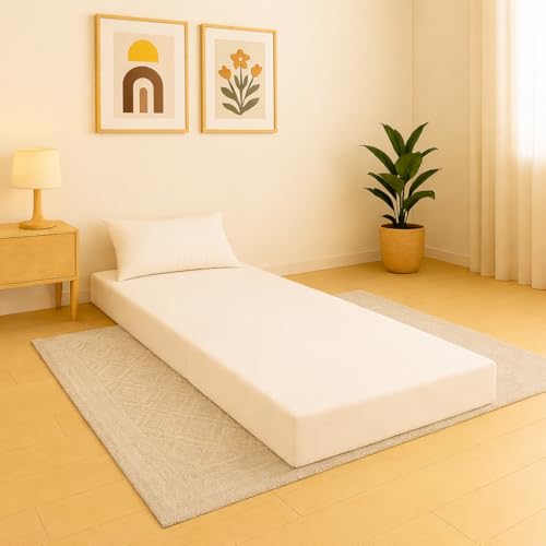 3 Fold Folding Mattress 180 x 90 x 11 cm Portable Floor Foam Mattress Made in UAE Foldable Guest Bed with Washable Cover for Travel Camping Kids & Adults
