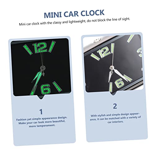 Vicasky Car Clock Miniture Decoration Digital Clock Digital Dash Solar Clock Dashboard Supplies Vehicle Time Monitor Car Analog Clock Tiny Lock Analog Clock For Car Personality Car Stick #TOP7