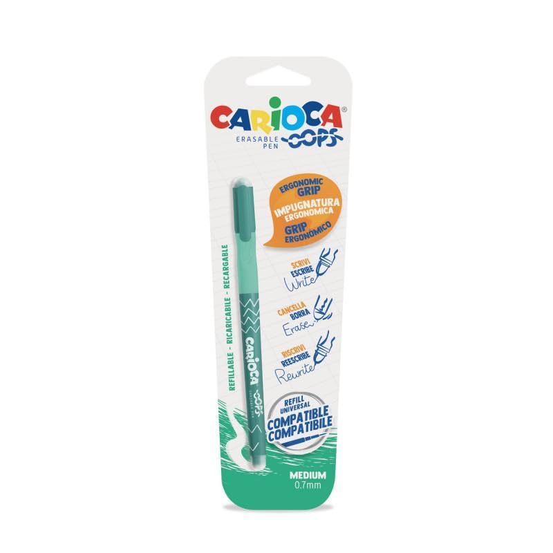 Carioca Penna cancellabile oops verde 0.7mm