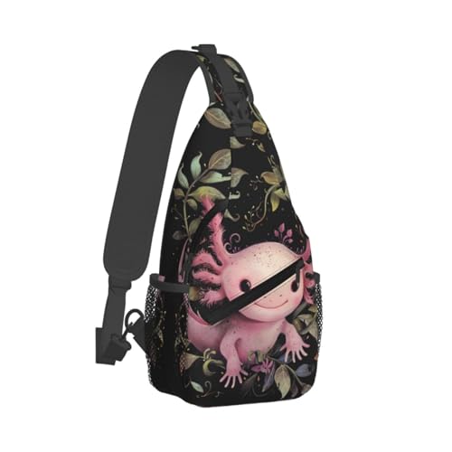 Mochila crossbody deportiva ligera y duradera rosa miniatura 1