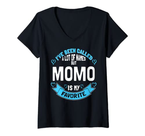 Mujer Momo lindo para la abuela - Regalo para Momo! Camiseta Cuello V