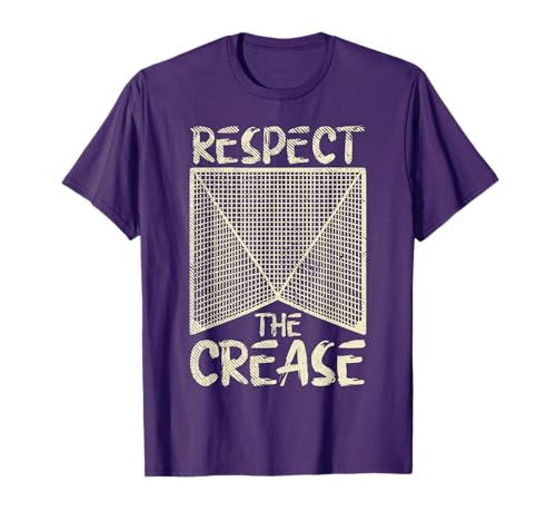 Respect The Crease Lacrosse Lax Goalie Player Gift T-Shirt