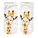 Produktbild cosey  1 Paar Sneaker-Socken  Einheits-Größe 33-40 - Wildtierdesign (Giraffe)
