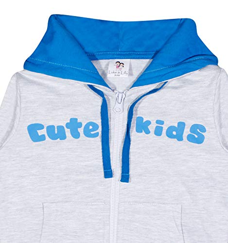 Image of Luke and Lilly Kids Hooded Sweater for Winter wear with Cotton Fabric