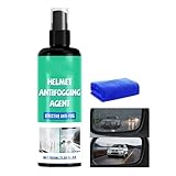 Anti Fog Spray - 100ml Helmet Lens Cleaner, Helmet Anti-Fog Spray | Long-Lasting Streak-Free Lens Cleaner for Goggles, Visor, Glass, Football, Bike, Rain, and Sports | Clear Vision Protective Coating