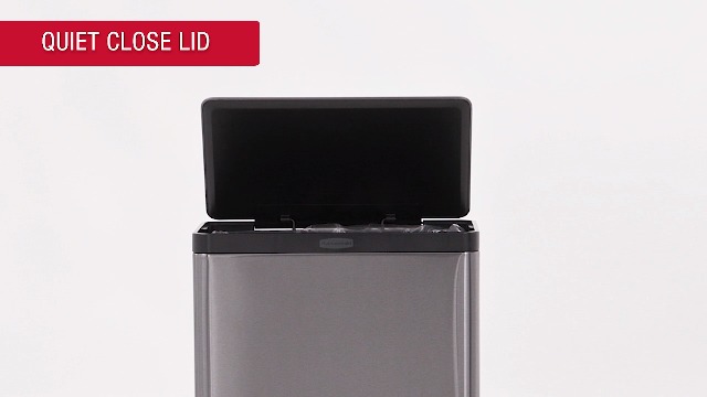 Image of Rubbermaid Elite Stainless Steel Step-On Trash Can, 12 Gallon, Charcoal, Wastebasket for Home /Kitchen /Garage /Apartment /Office