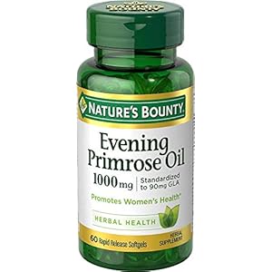Nature’s Bounty Evening Primrose Oil, Promotes Women’s Health, 1000 mg Evening Primrose Oil, 60 Rapid Release Softgels