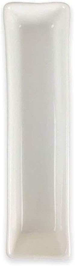 Just Artifacts 5.5-Inch White Decorative Ceramic Letter Dish (Letter: I, Length: 5.5 Inches)