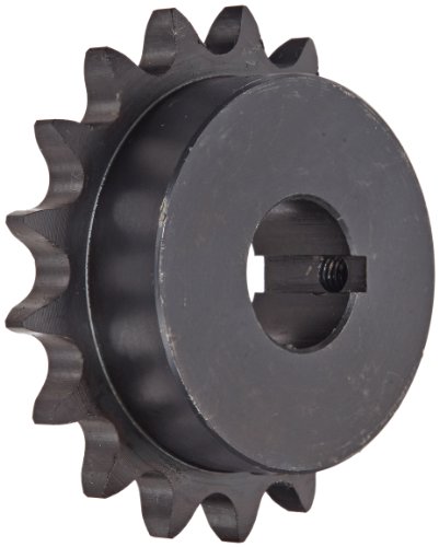 Tsubaki 50B17F-1 Finished Bore Sprocket, Single Strand, Inch, #50 ANSI No., 5/8