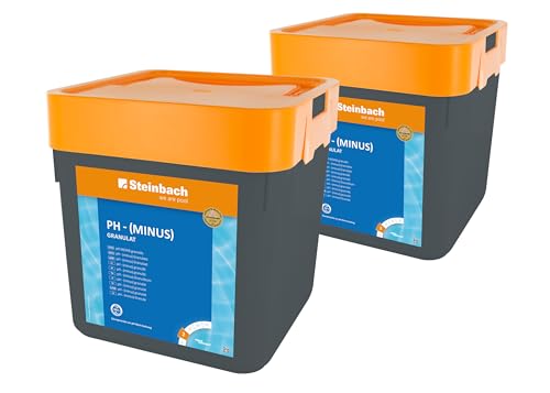 Steinbach Poolpflege pH - (Minus) Granulat, 2X 7,5 kg, Einstellung des pH-Werts, 0753005TD02
