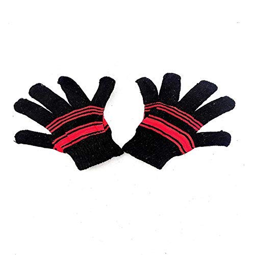 BRATS N BEAUTY® Boy's & Girl' Multicolor Winter Warm Woolen Gloves Pack of 3 Pair for 3-4 Year Kids - Image 5 thumbnail