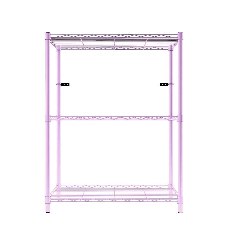 Image of 3-Shelves Heavy Duty Steel Storage Rack | Multipurpose Shelving Unit for Kitchen, Home & Utility