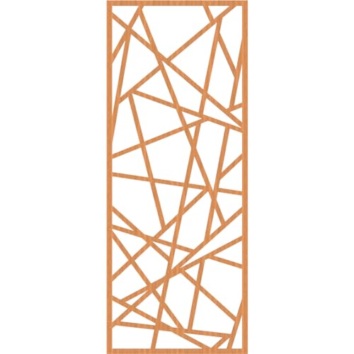 Image of Conway Decorative Pierced Fretwork Wood Wall Panels, 31 3 /8 inchW x 79 3 /8 inchH x 1 /4 inchT, Cherry