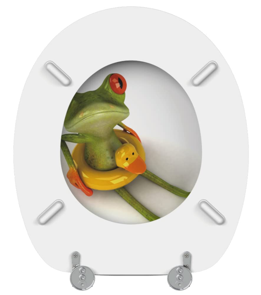 Deska sedesowa z wieloma pięknymi deskami sedesowymi do wyboru, wysoka jakość i stabilna jakość drewna (Froggy)