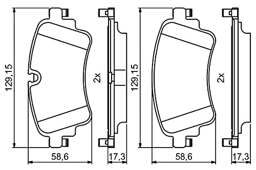 Bosch Fren Balatası Arka Audi Q7 2.0 Tfsı / 3.0 TDI / 3.0 Tfsı / 3.0 TDI E-Tron 15, Q5 2.0 Tfsı Quattro 17, Q5 2.0 16, Sq5 16 986494833 BP2007