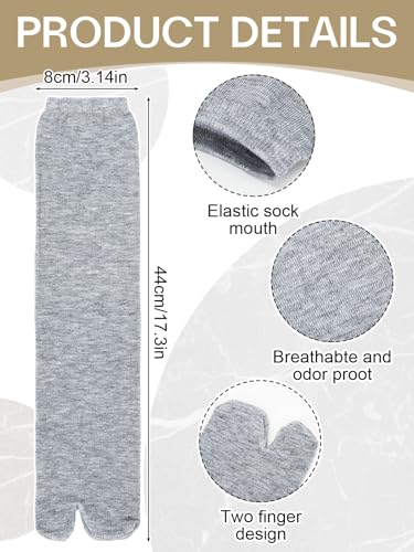Image of 6 Pairs Japanese Toes Separated Socks for Men Women Unisex