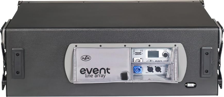 DAS Audio 10429232 Model EVENT-212.120A Powered 3-Way Line Array, Black; DAScontrol Interface; Clase D Amplifier 3 x 1000W Peak; 2 x DAS 12