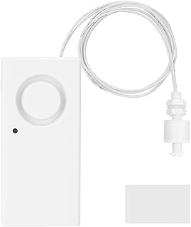Water Level Monitoring Sensor,119dB Water Overflow Sensor Detector Wireless Water Leakage Alarm System with Floating Ball for Fish Tank Water Purifier