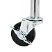 Seville Classics Heavy Duty Stem threader swivel Locking Casters Set of 4 Wheels, for Office, Kitchen, Garage, Warehouse, Steel Alloy, 3