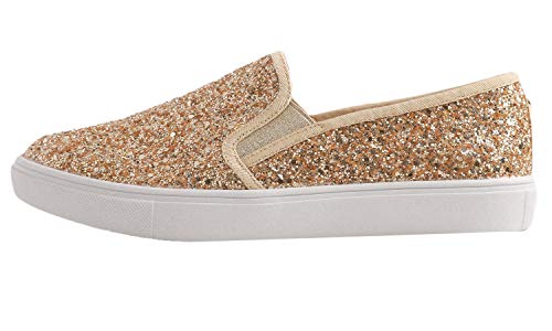 Image of FEVERSOLE Women's Fashion Slip-On Sneaker Casual Flat Loafers