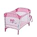 Hauck Love Heart Doll Pack and Play Yard, Folds for Easy Storage and Travel, Fits Dolls Up to 16 inches (D90723), Toy for Age 3 and Up, Care for Baby Doll Sleeping Role Play