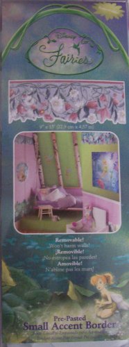 Disney Tinkerbell Fairies Pre-Pasted Small Accent Border By Imperial #TOP24
